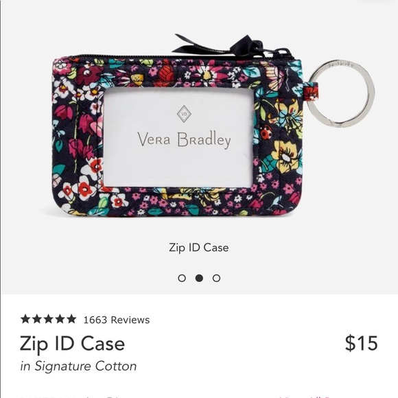 Vera Bradley Zip ID Case - Picture 10 of 10